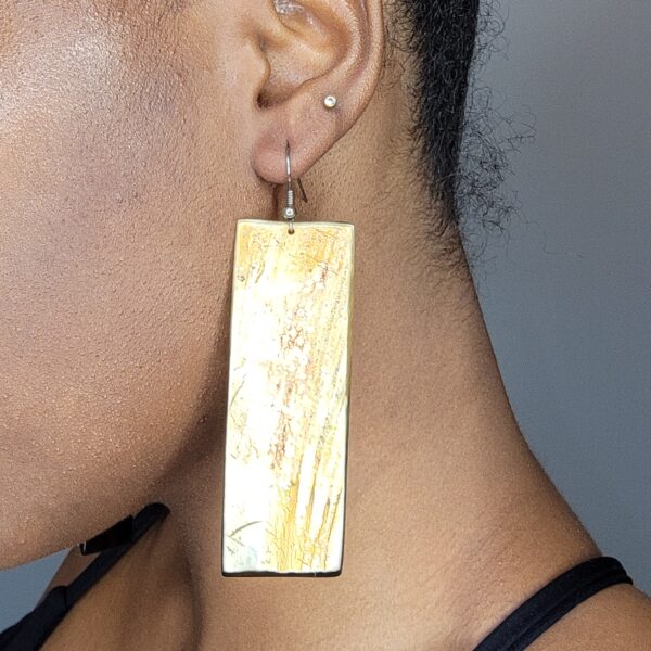 Golden Terrain Earrings - Image 2