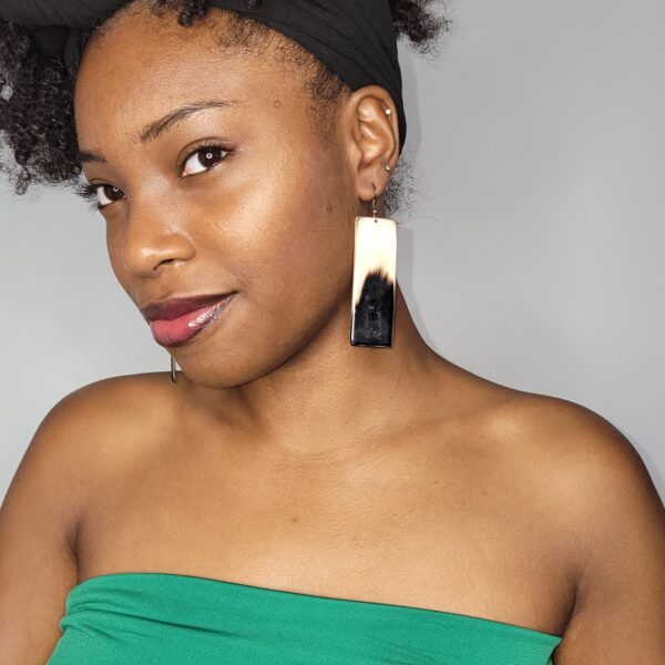 Obsidian Glow Earrings - Image 1